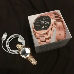 Michael Kors rose gold smart watch